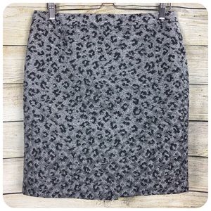 ⬇️Ann Taylor Loft Leopard Print Pencil Skirt S:10